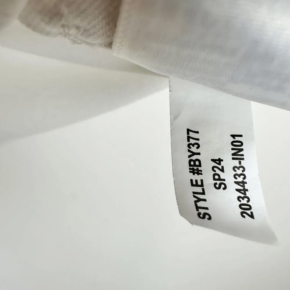 NEW J.Crew Broken In Jersey Cropped Tee Shirt Patterned Sequins White Small - Image 11