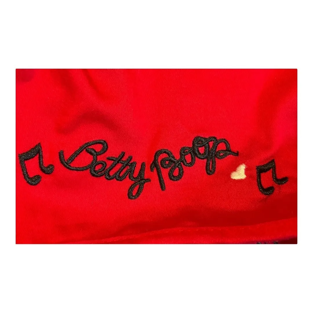 Torrid Betty Boop Embroidered Keyhole Red Dress Pinup Style Cutout Midi Size 12 - Image 13