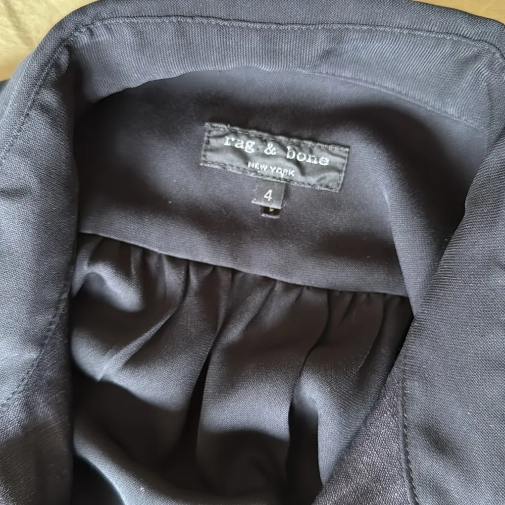 Rag & Bone Tuxedo Bib Button Down Shirt Dress - Image 10