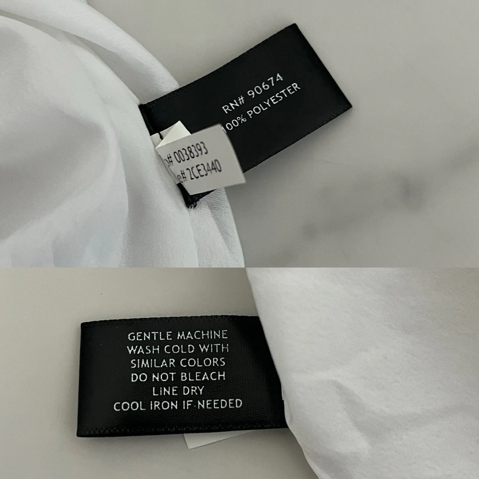 Boston Proper Long sleeve novelty fabric Tassel trim Sun dress white Sz S boho - Image 7