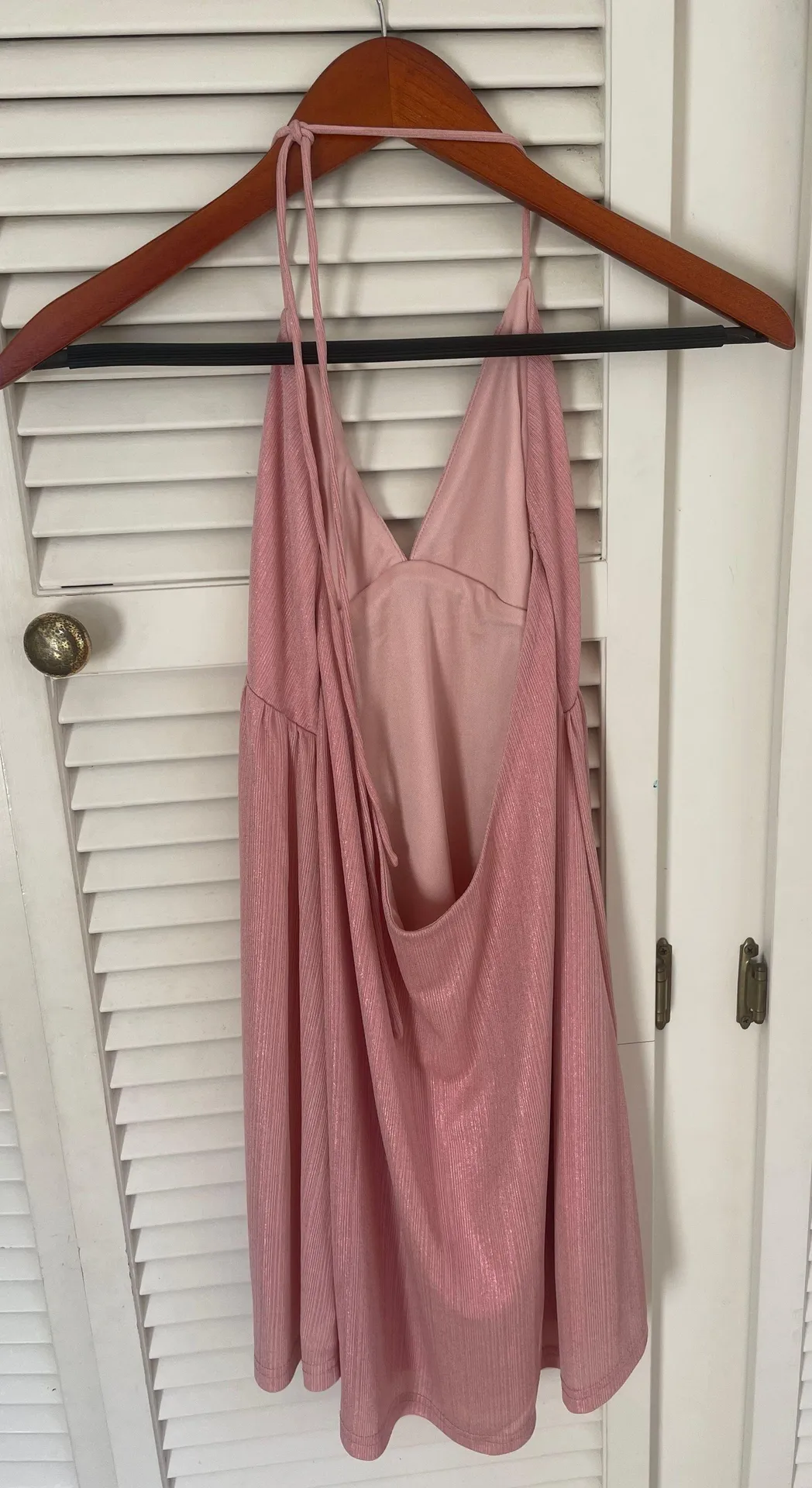 superdown Pink Halter Dress - Image 3