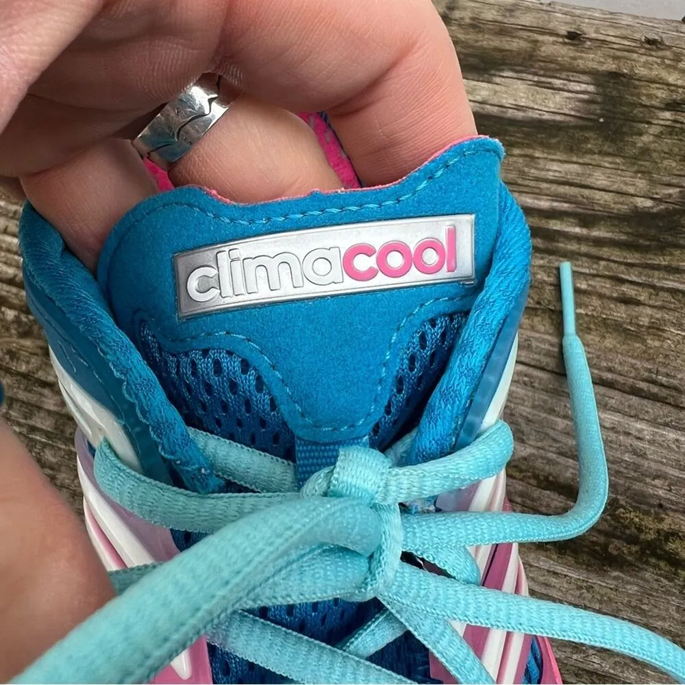 Adidas Women's ClimaCool Crazy Running Shoes Solar Blue/White/Pink C76437 Size 9 - Image 7