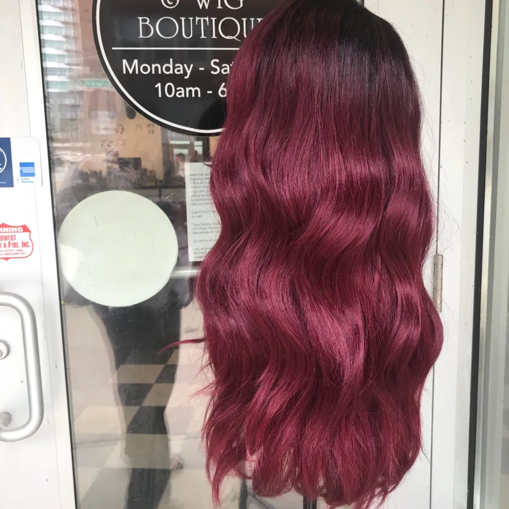 Wig Red Wine Burgundy ASK ME 1st this sells fast - Image 6