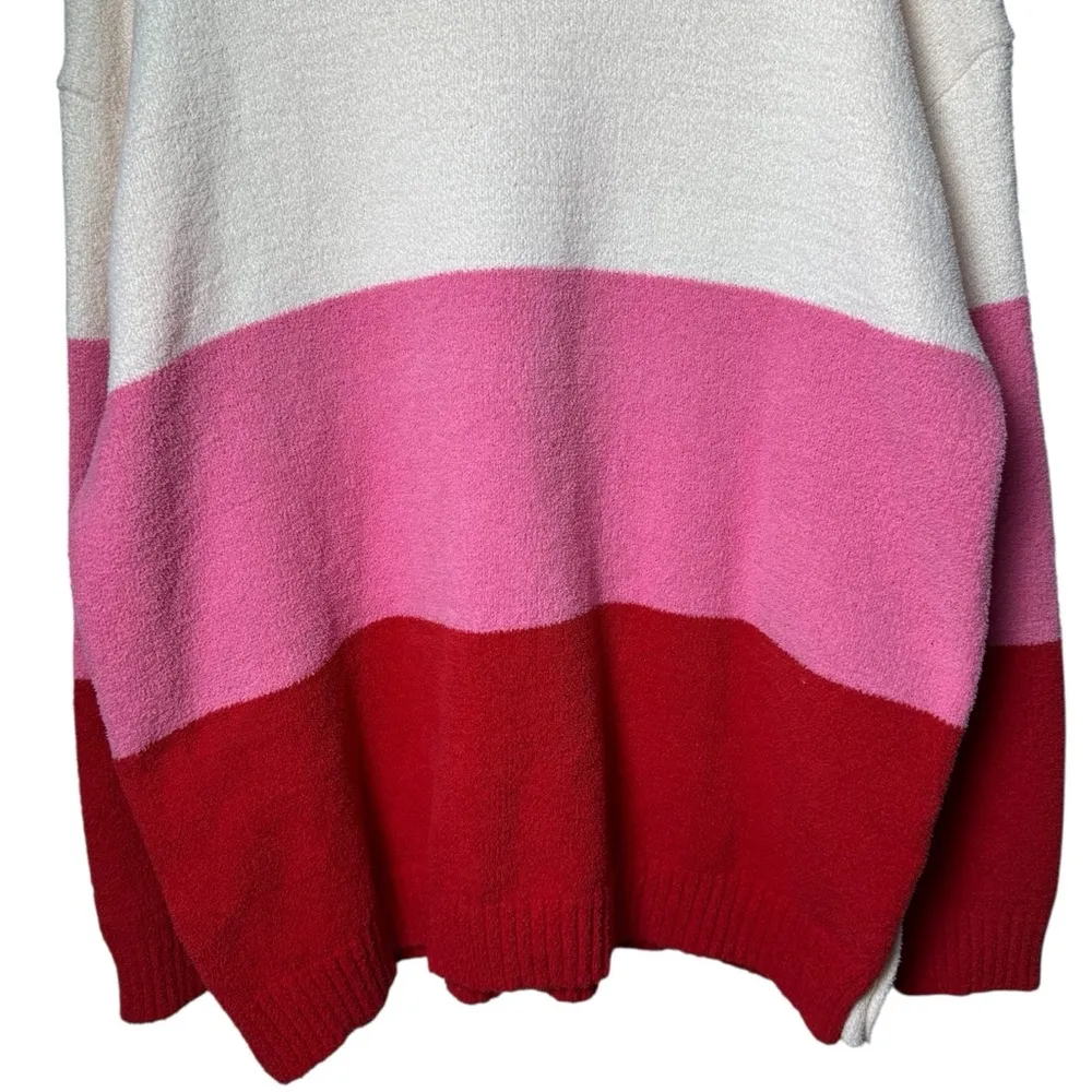 Talbots Colorblock Cozy Holiday Valentine’s Crewneck Sweater Size XL‎ - Image 8