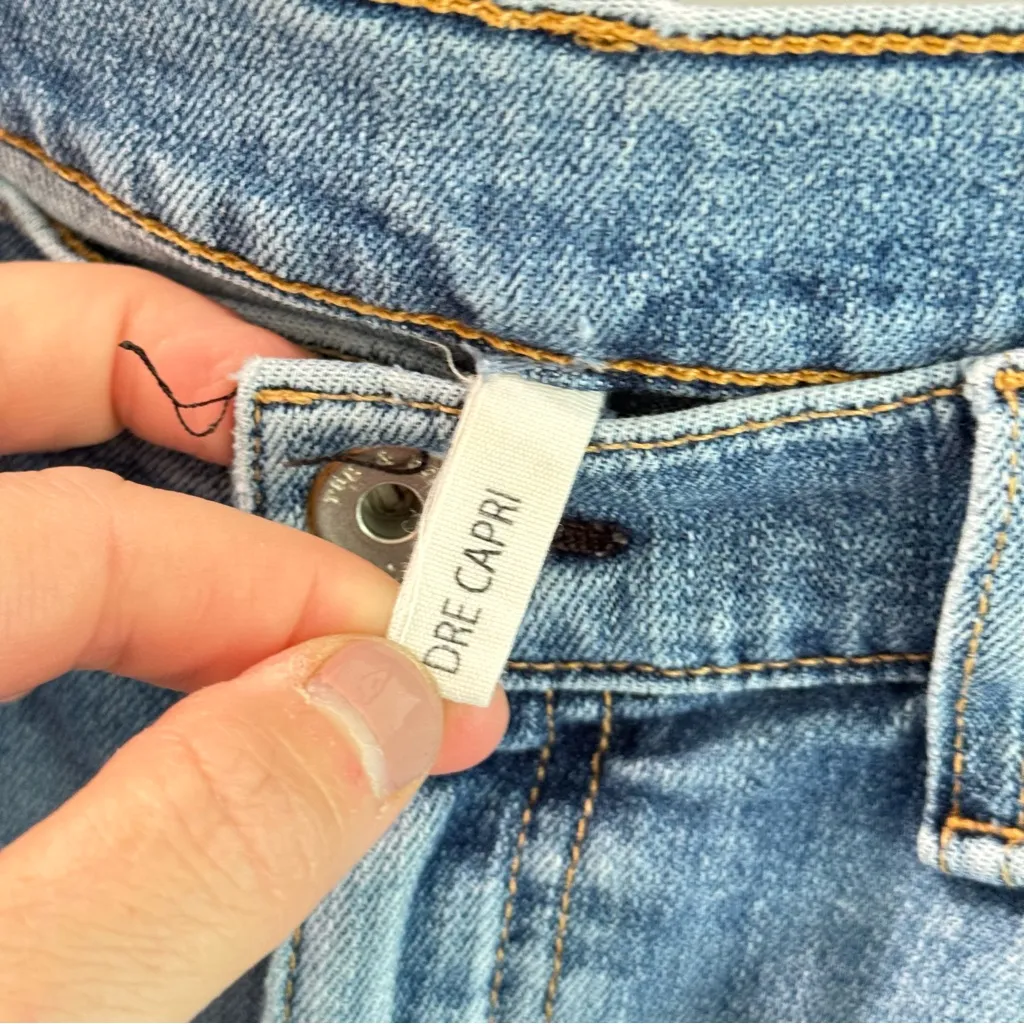 Rag & Bone Dre Capri Jeans in Paint Splatter Bulwarks Wash Size 31 - Image 6