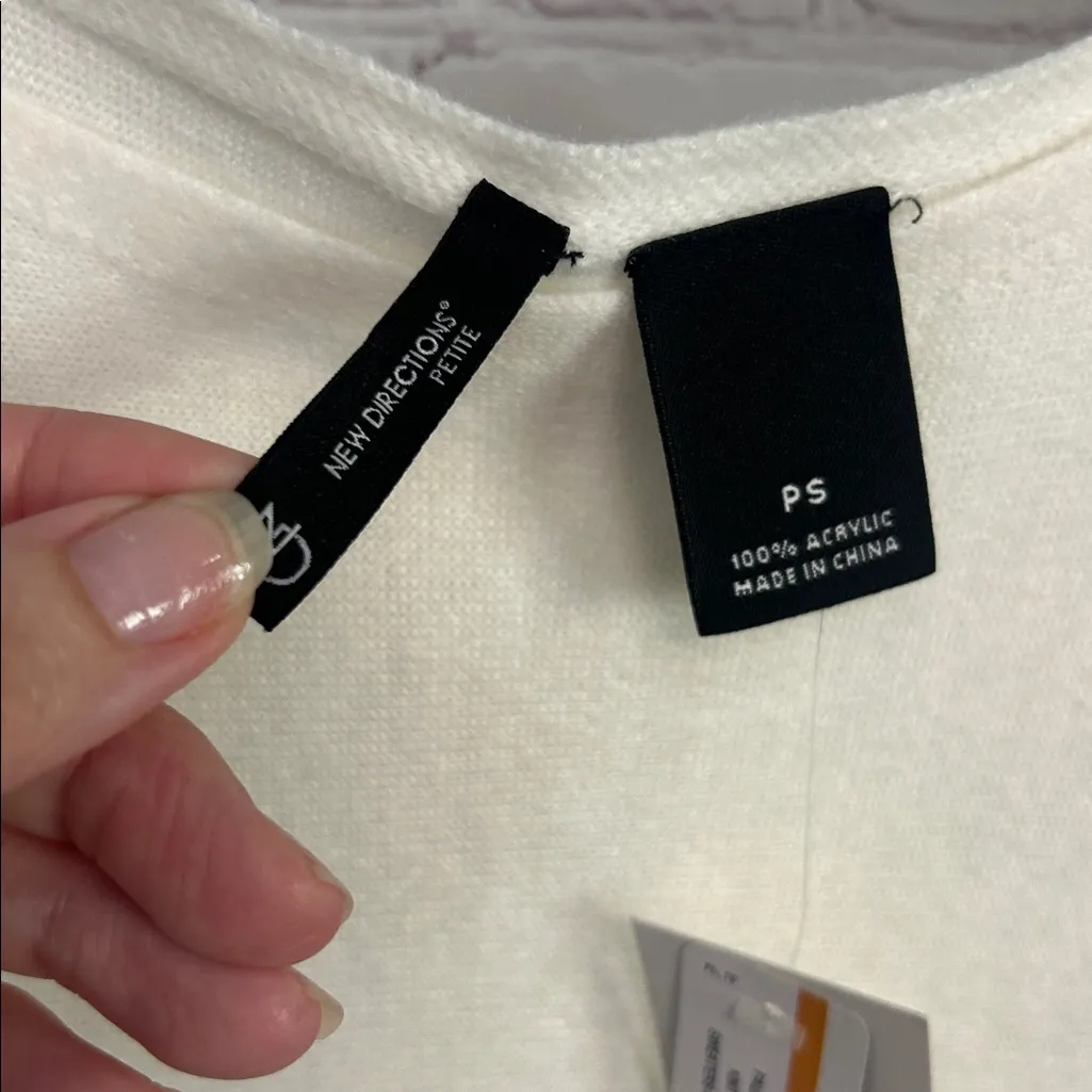 New Directions Petite New ombre boho pullover sweater with fringe Small Petite Size 8P - Image 6