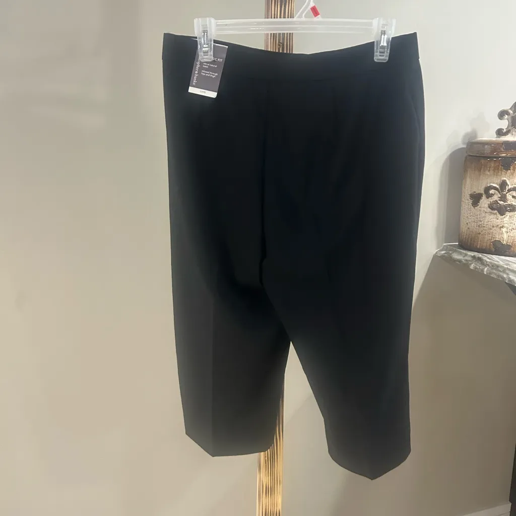 Christopher & Banks Women’s Plus Black Cropped Slacks Dress Pants Size 10P NWT - Image 3