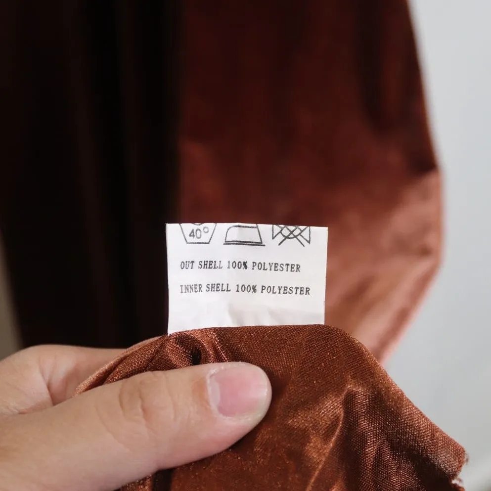 Revelry Terracotta Velvet Maxi Halter Dress Sz XS Tan - Image 7