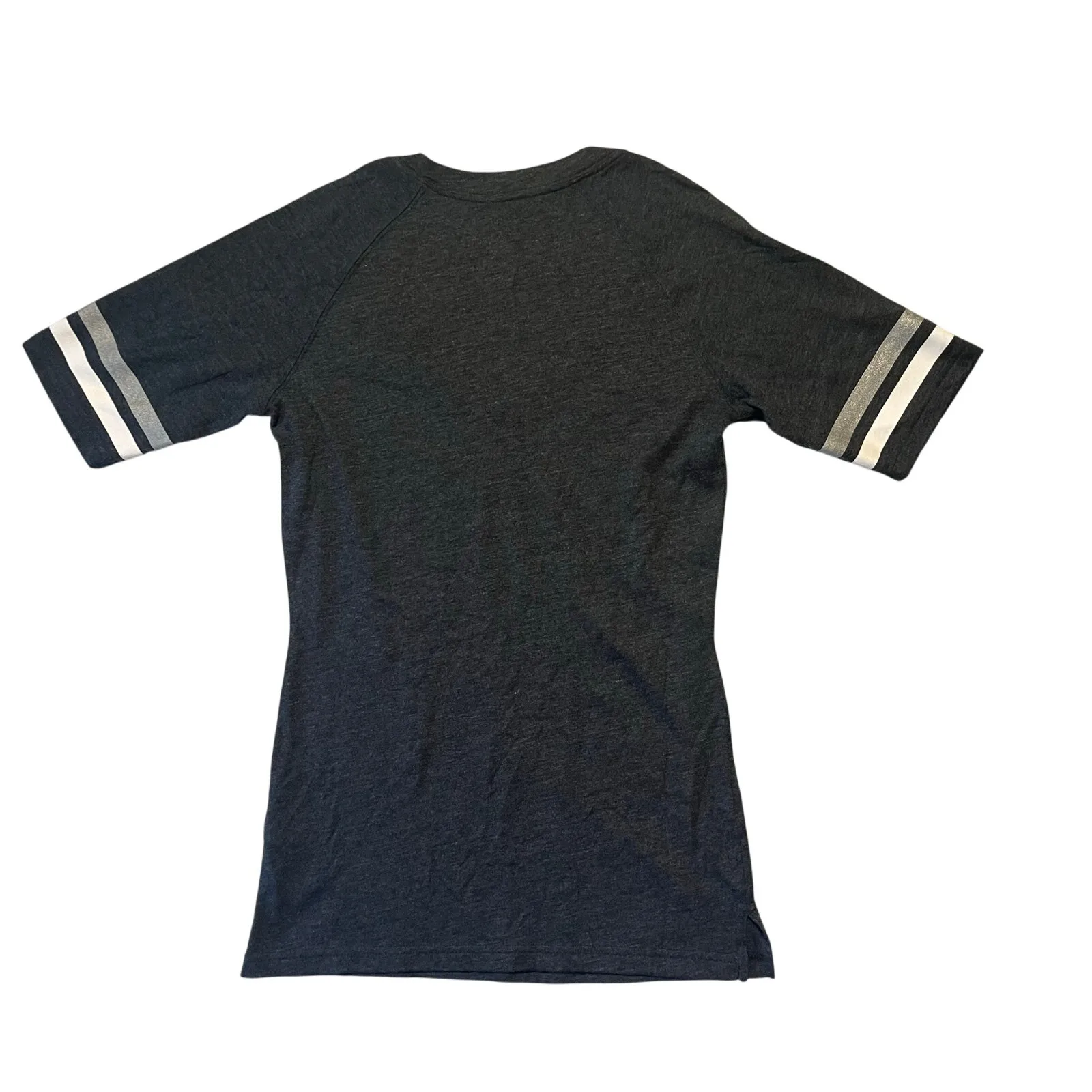 Nike Women's S Chicago White Sox Baseball V-neck‎ Tee Gray Sporty Athletic - Image 3