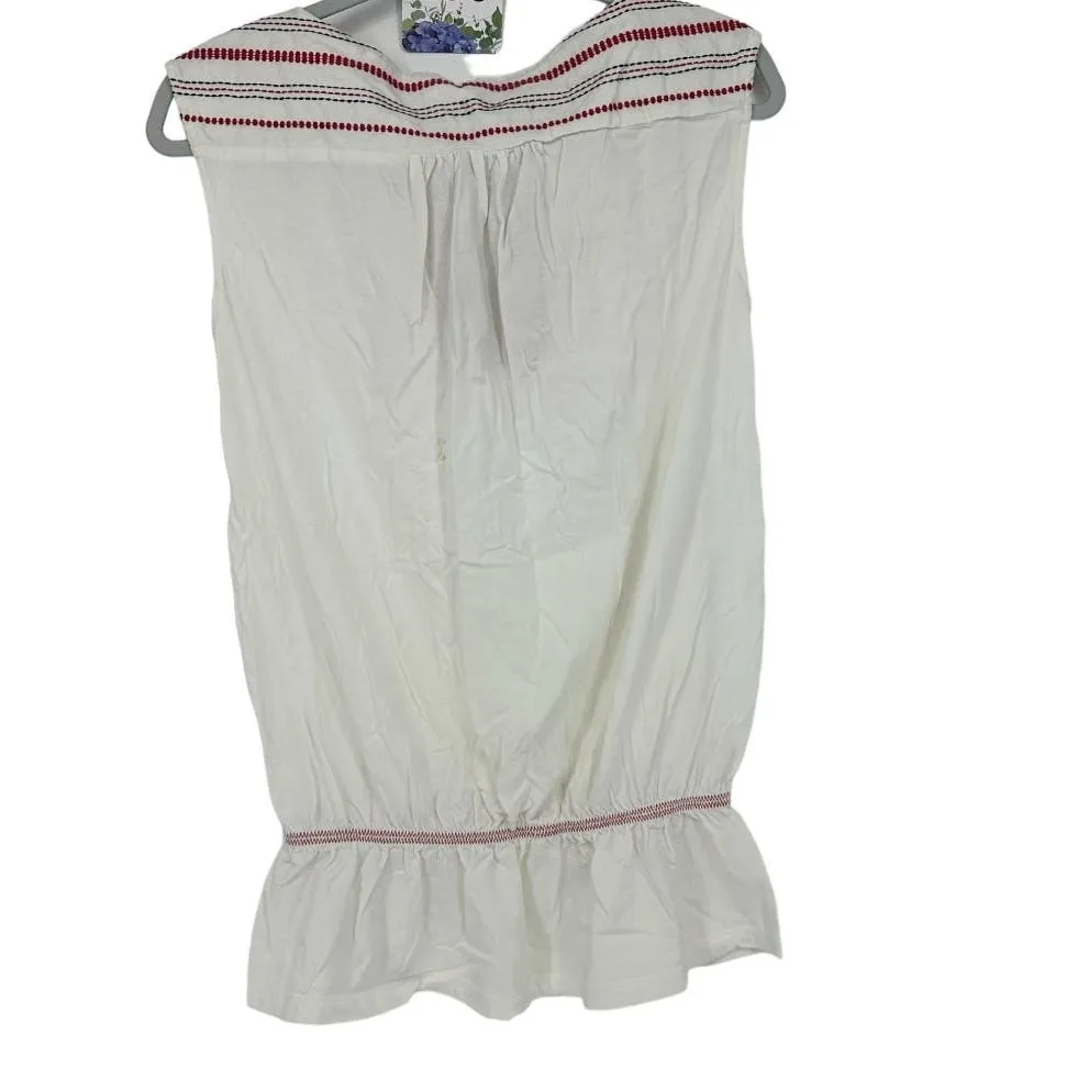 Velvet White With Multicolor Embroidered Design Small - Image 2