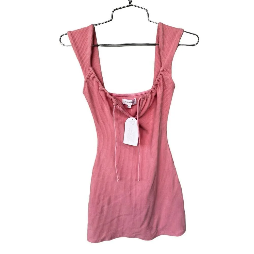 Privacy Please Julian Mini Dress in Salmon Pink NWT XXS - Image 2