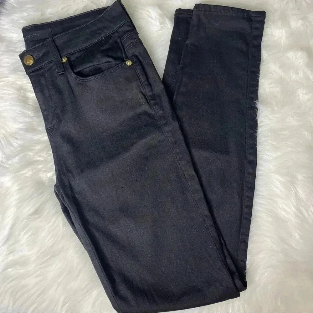 Genetic Slim High Rise Skinny Black Jeans Size 26 Denim - Image 2