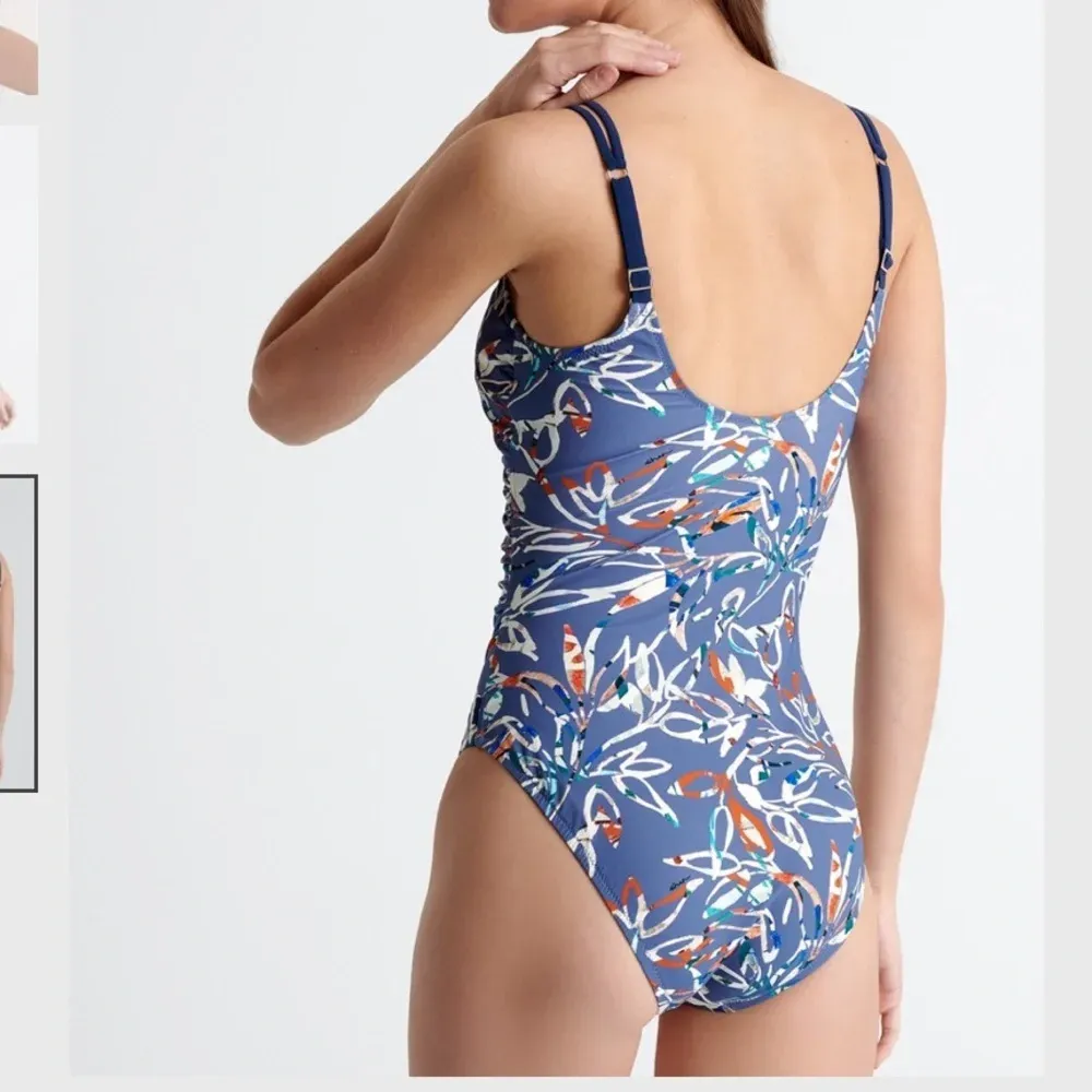 SHAN Tokyo Wrap Swimsuit size 8 Blue - Image 6