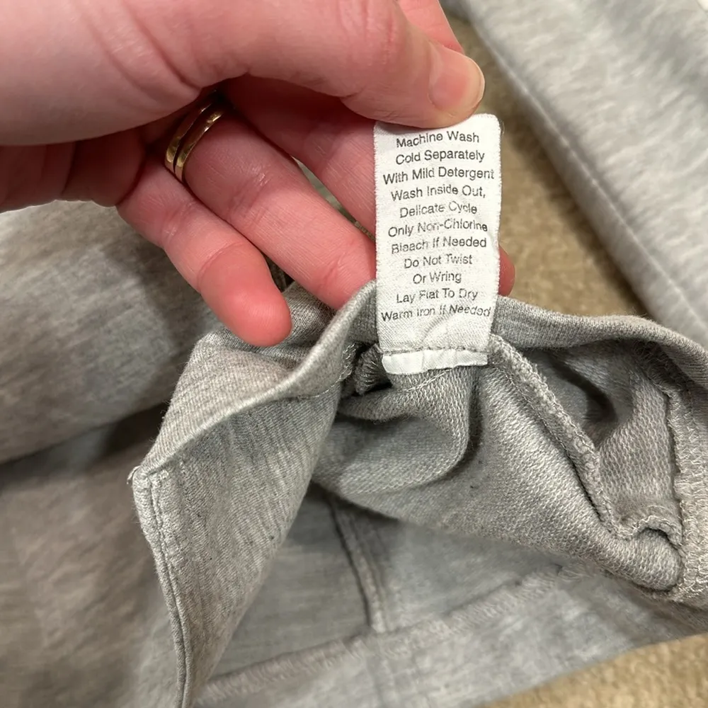 Cabi Good to Go Military Jacket Gray Sweatshirt Button Front Cotton Mix Small - Image 7