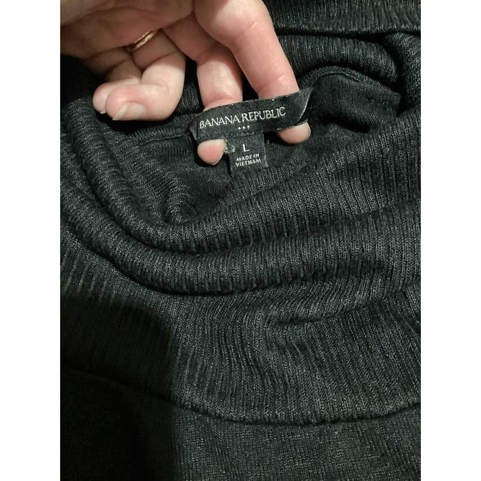 Banana Republic Sweater Womens Large Cowl Neck Pullover Lightweight Knit Top - Image 5