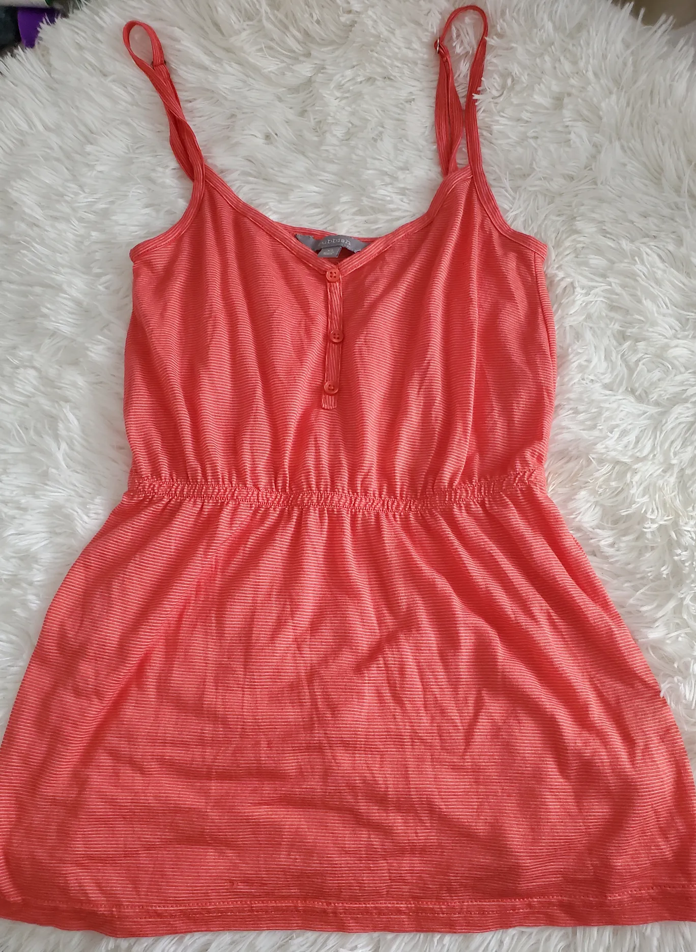 Rubbish Women's Red and White Striped Size XSmall Tank Top - Image 10