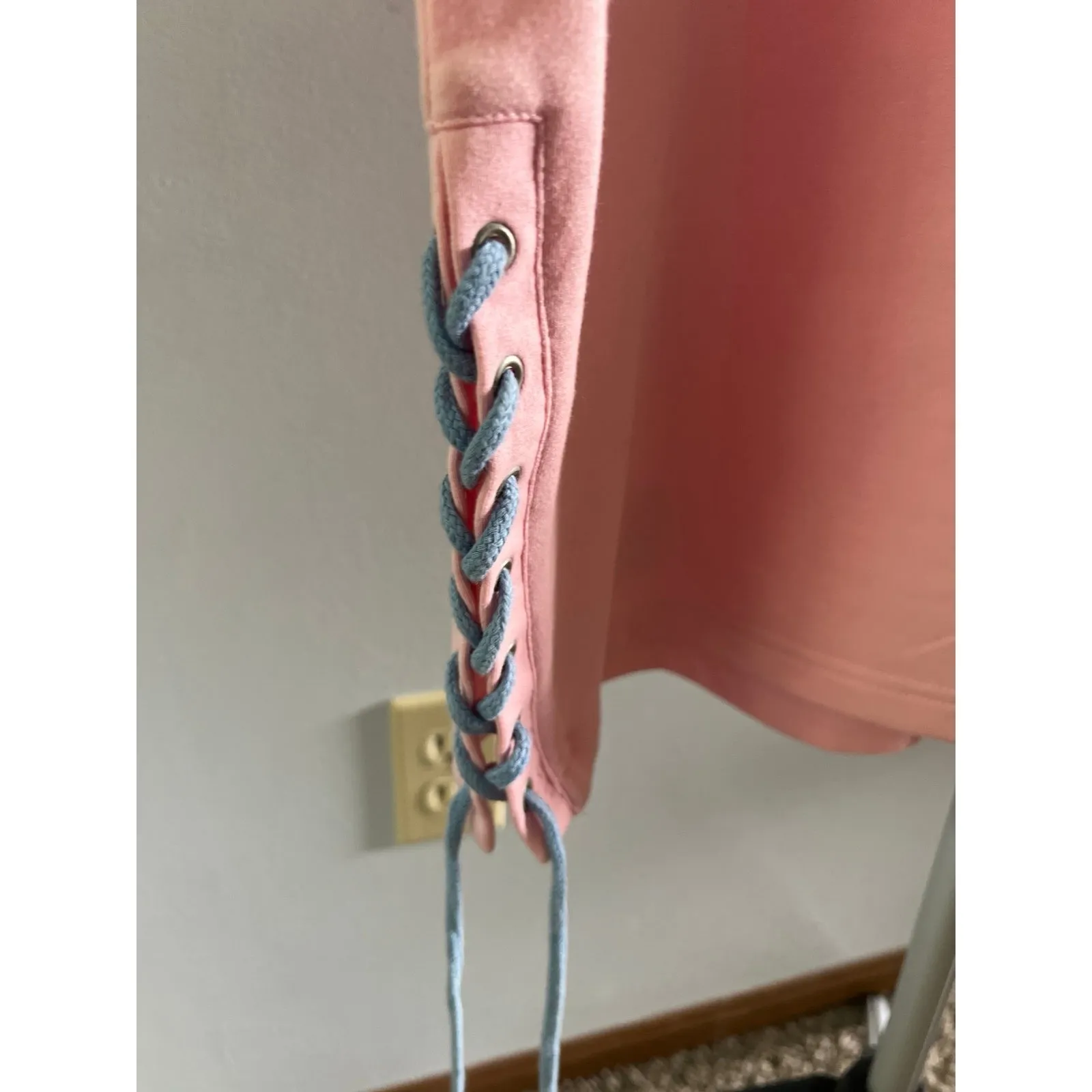 NWT Victorious Women's Y2K Jersey style Pink "Los‎ Angeles" dress size XL - Image 7