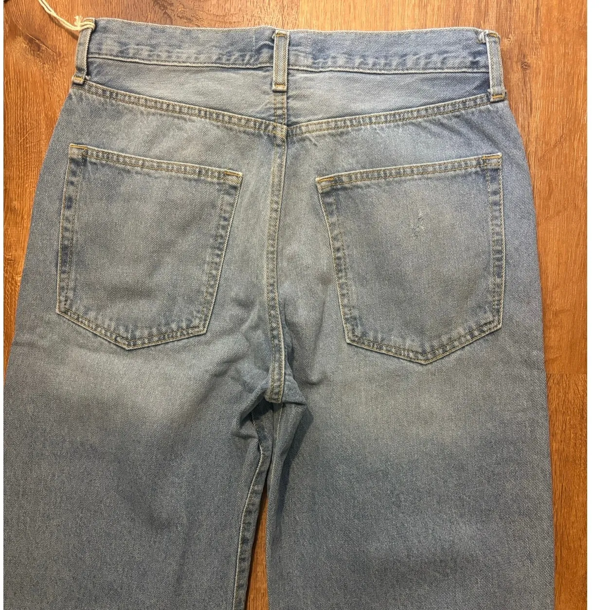 NWT Etica Altin Loose Crop Straight Leg Jeans Ithaca Wash Size 28 Blue - Image 8