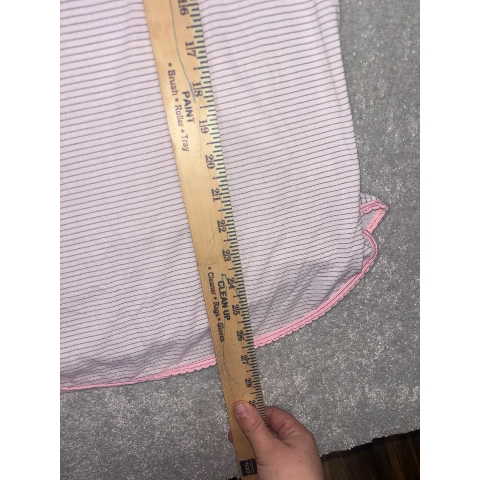 Lululemon What The Sport Singlet Racerback Tank Top pink white gray stripe 8 - Image 8