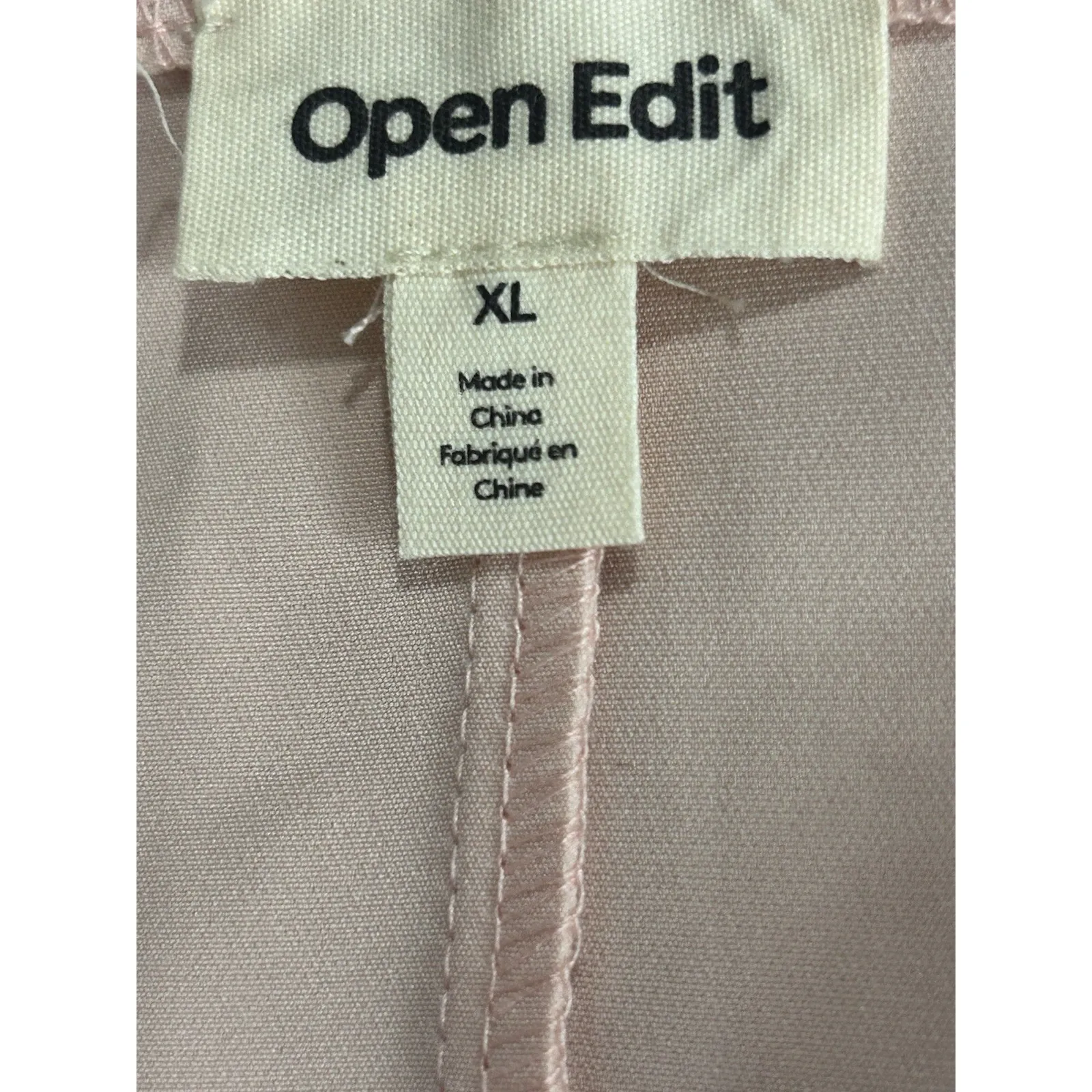 Open Edit Pink Bustier‎ Long Sleeve Crop Top Size XL NEW - Image 4