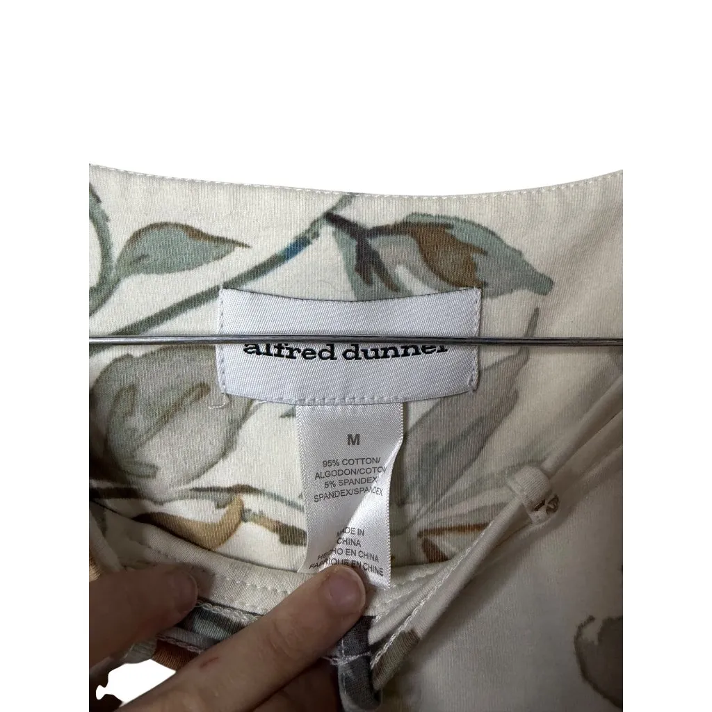 Alfred Dunner Womens Medium Floral Squirrel Knit Top 3/4 Sleeve Classic Autumn Size undefined - Image 5