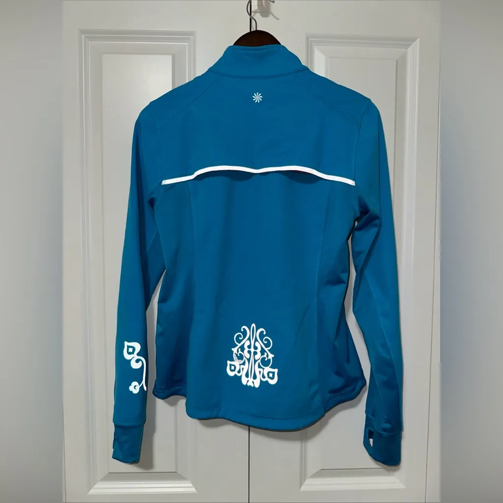 Athleta Lightweight Full Zip Workout Jacket S - Image 5