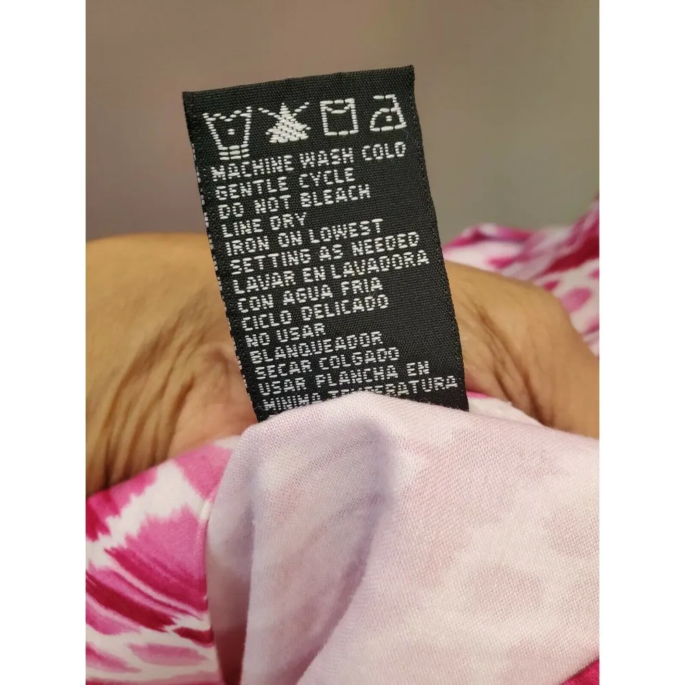 Perceptions Women's Pink Cotton Sleeveless Sweatheart Neck Knee Length Dress 12 - Image 10