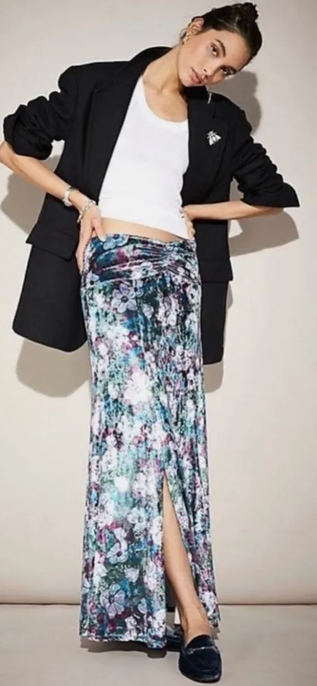Free People Velvet Carpe Diem Convertible Maxi Skirt Size XS NEW Mermaid Fairy - Image 2