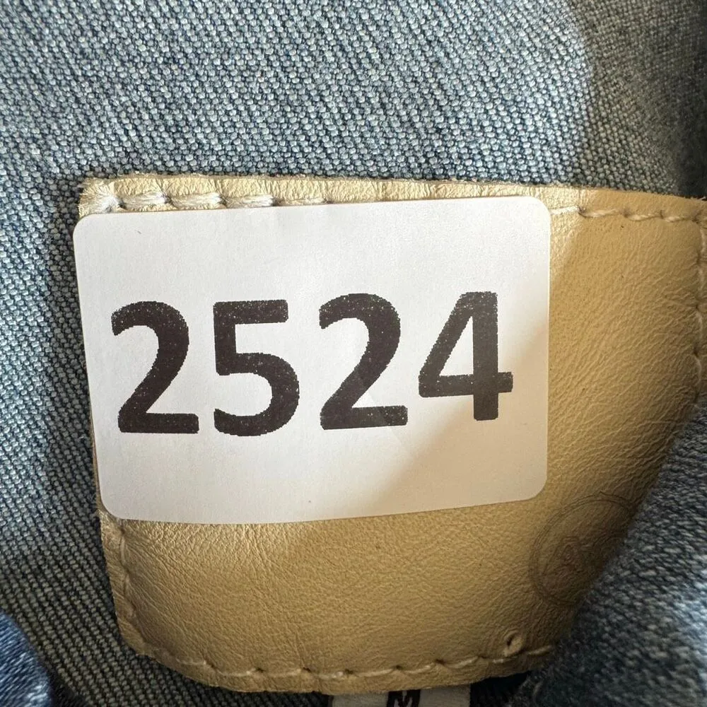 AG Adriano Goldschmied Classic Dark Blue  Stretchy Jeans Denim Jacket SZ S#2524 - Image 13