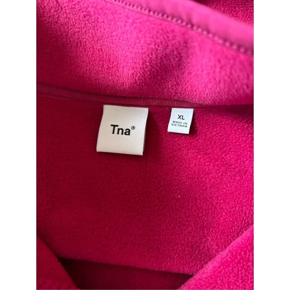 TNA TnAction Quarter Zip Fleece Pullover Jacket Size XL - Image 3