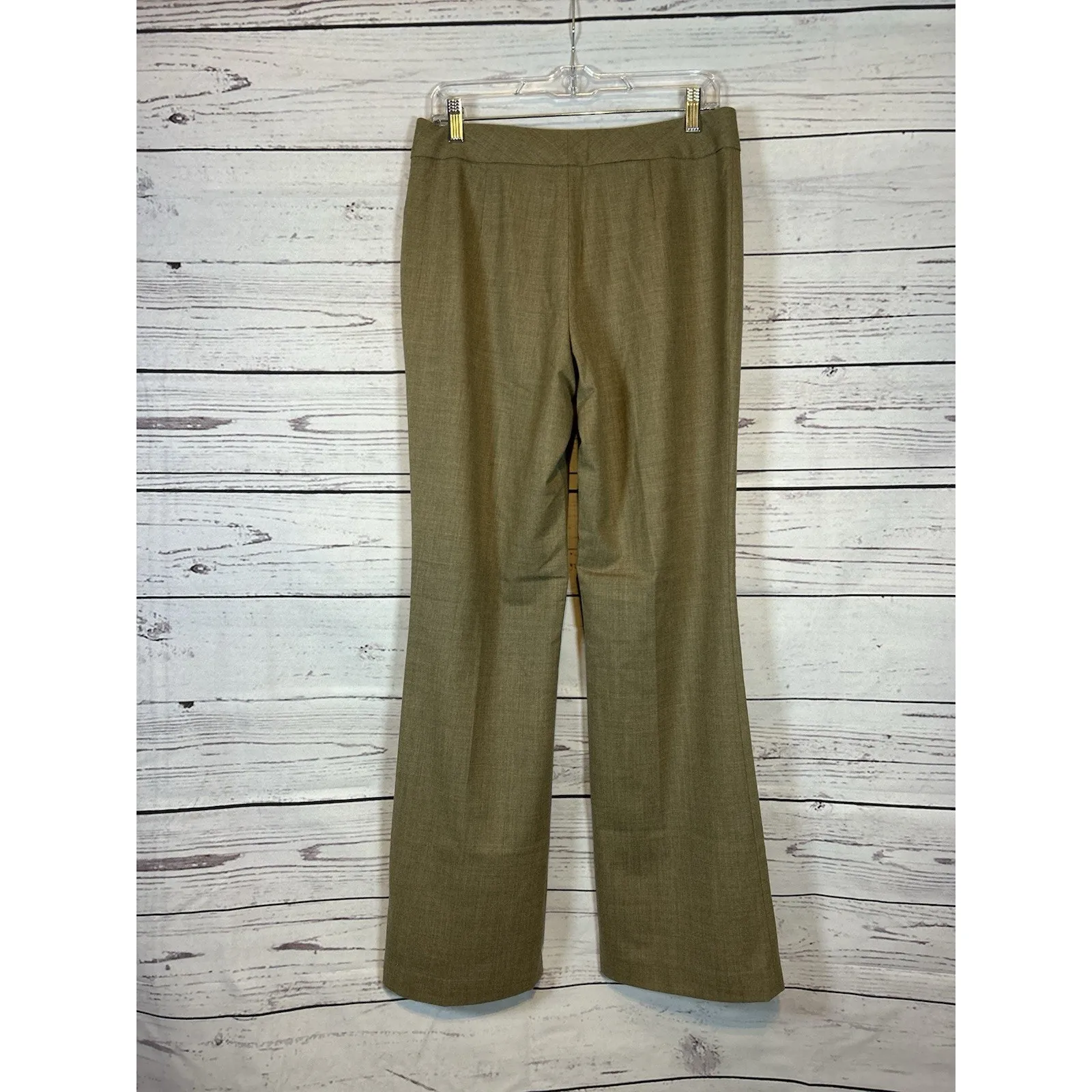 Banana Republic Harrison Pants Size 8 – Gray Brown Wool Blend – Made in Italy - Image 3