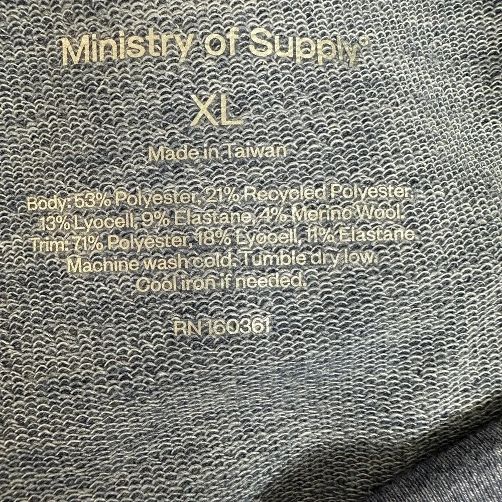 Ministry of Supply fusion terry joggers blue heather size Extra large NWT - Image 3