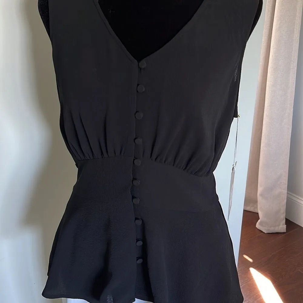 ‎Chelsea28 Black Sleeveless Top. Size Small. - Image 2