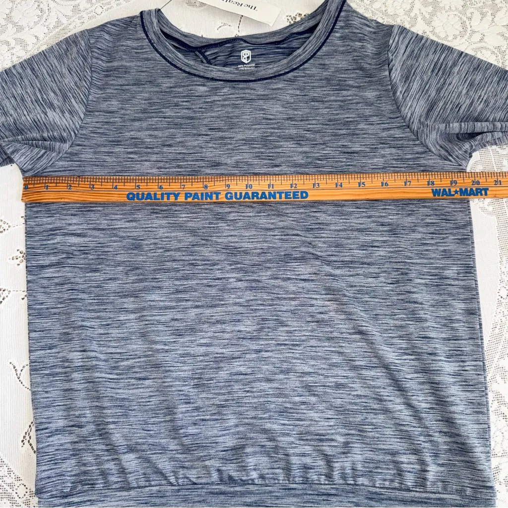 Prois Dion Performance Long Sleeve Open Back Navy Heather Blue Small - Image 7