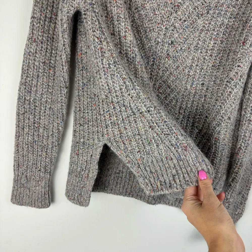 Madewell Colorfleck Ribbed Turtleneck Sweater Sz XS Wool Silk Blend - Image 12