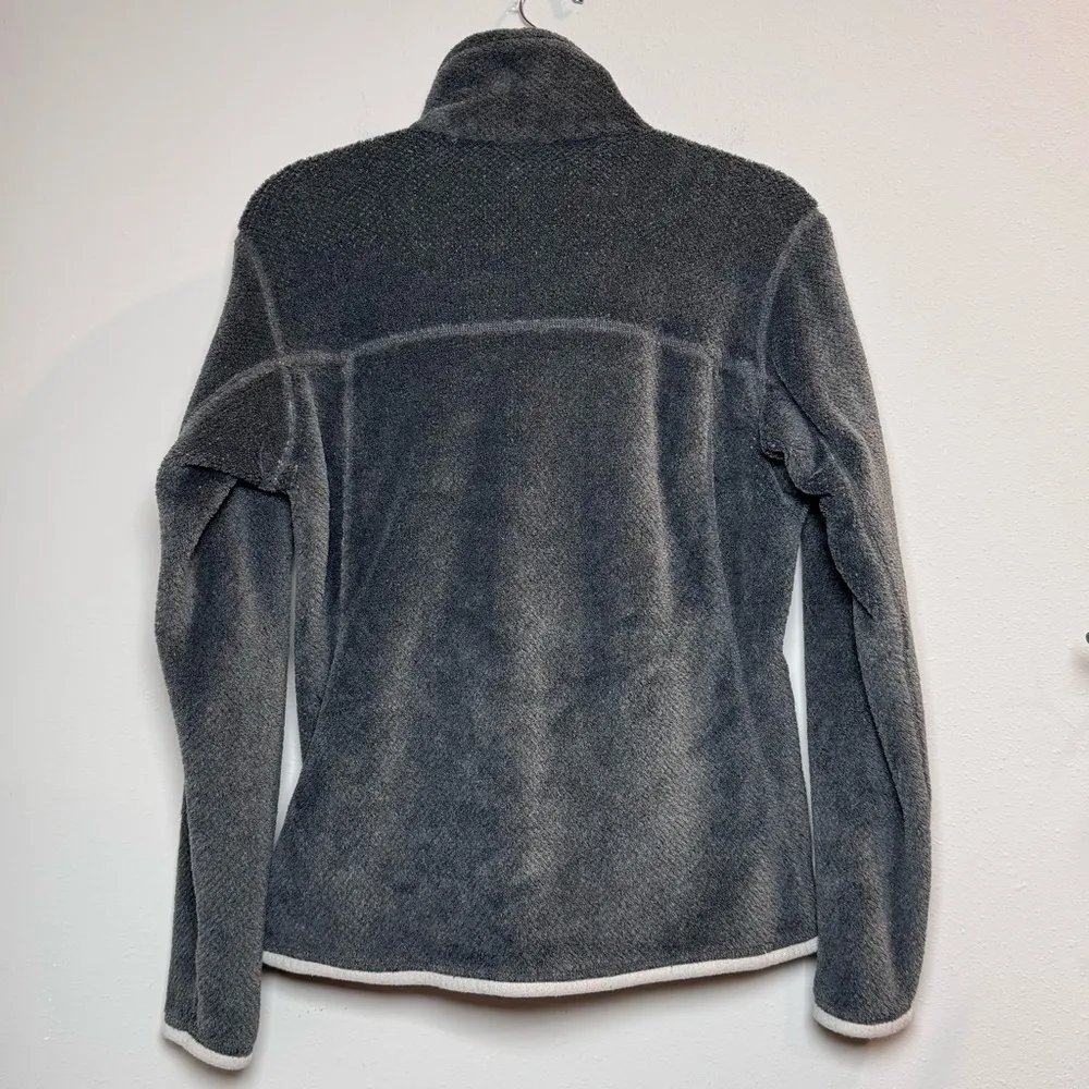 Patagonia Women’s Medium Gray Re-Tool Snap-T Pullover Polartec Mock Neck Fleece - Image 2