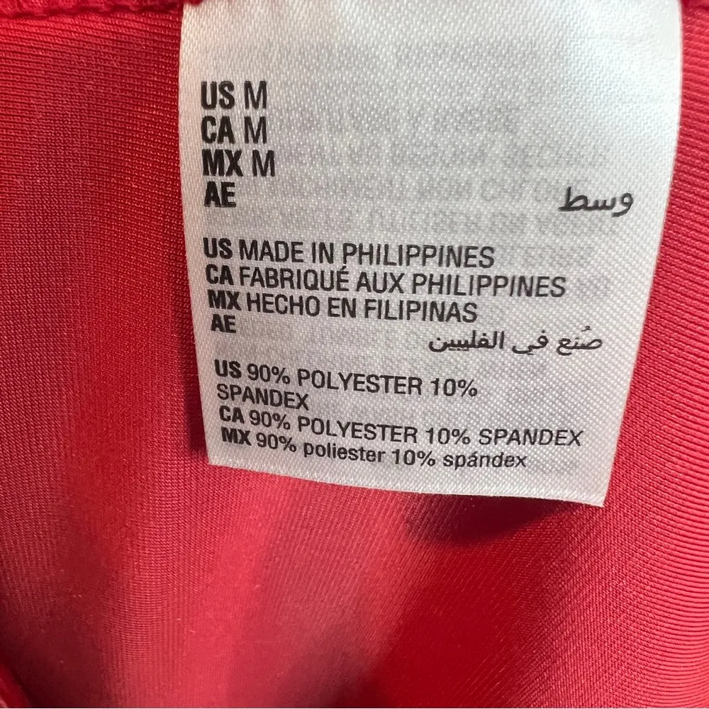 Maison Jules Medium Red Velour Long Sleeve Top with Ruffle Collar - Image 9