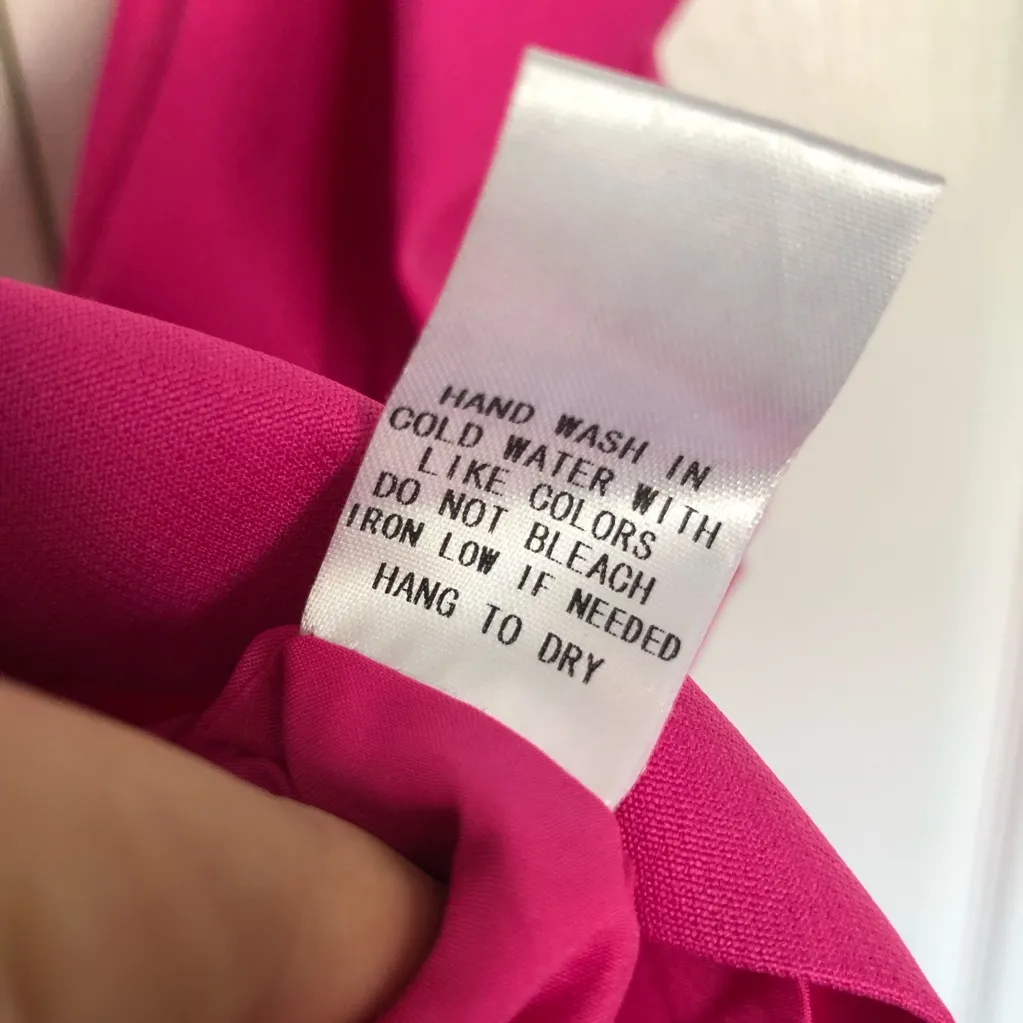 Luxxel Pink  Double Slit Open Back Puffy Sleeve Dress Size L - Image 13