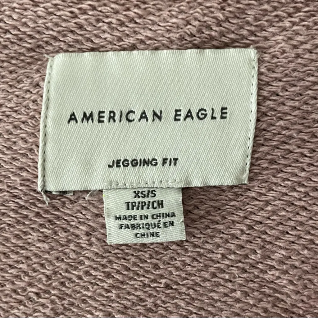 American Eagle Outfitters Oversized Baggy Soft Terry Zip Up Hoodie Sweatshirt S - Image 7