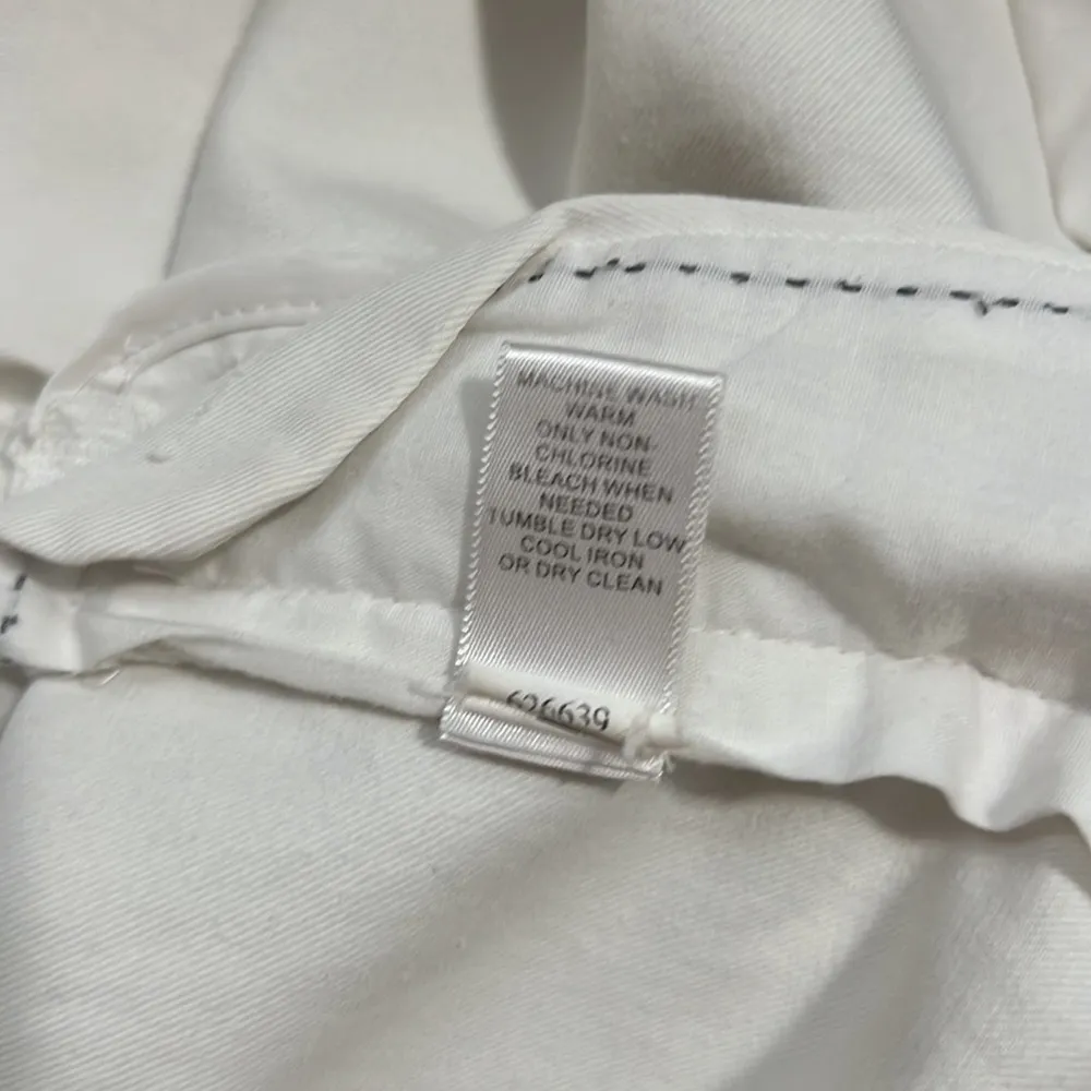 Banana Republic The Martin Fit Pants White/Cream  Size 12 - Image 10