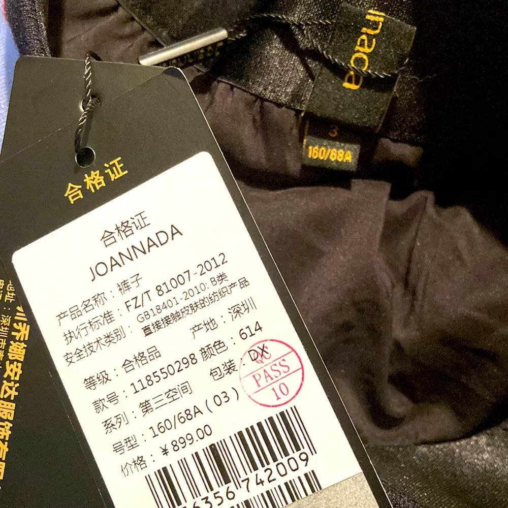 Joannada Japanese Wide Leg Two Pocket Trouser Sweat Pants Women Size 3 160/68A - Image 5