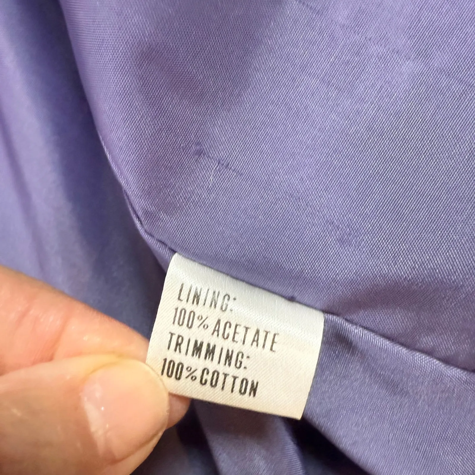 Genelli 100% Pure Silk Bomber Jacket‎ Purple Full Zip Size Medium Ribbed Cuffs - Image 7