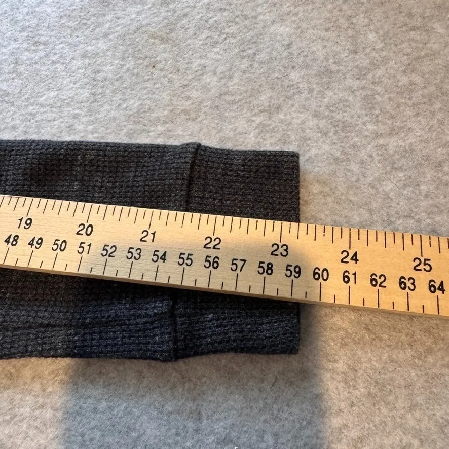 Victoria's Secret PINK Thermal Romper Small Gray Tie Waist‎ Long Sleeve Shorts - Image 14