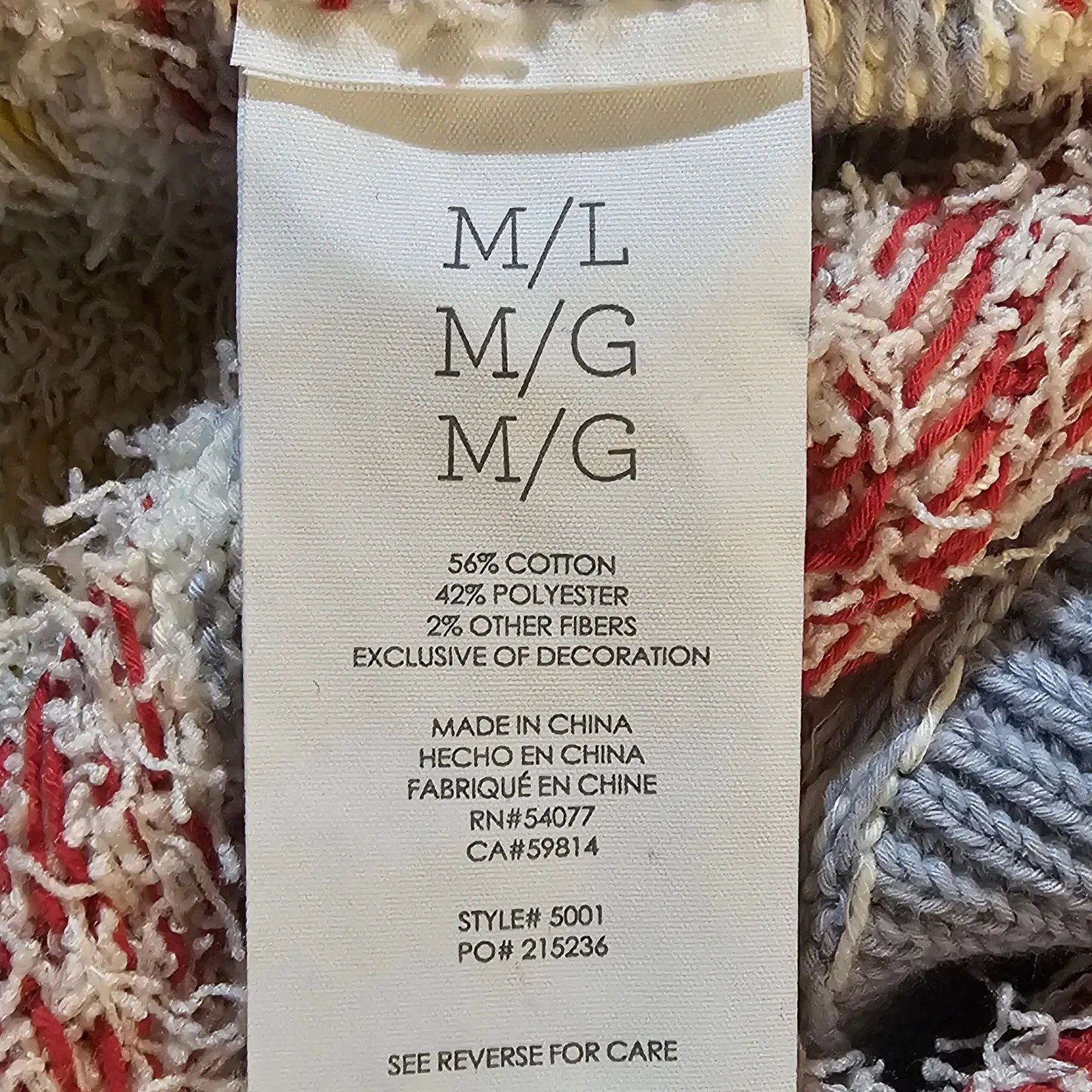 Cabi Love Carol Womens Siesta Fringe Poncho Sweater Medium‎ Large M/L - Image 5