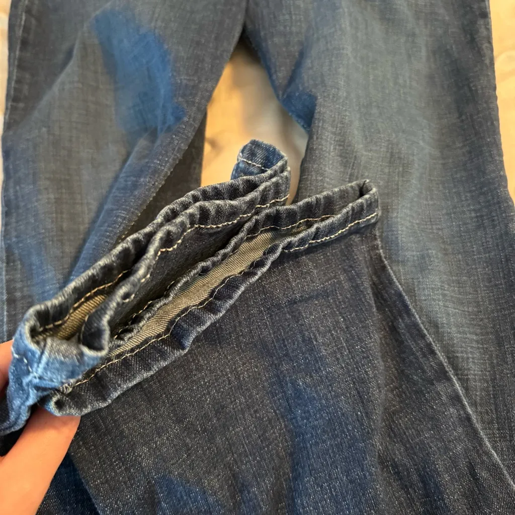 Wrangler Bootcut Jeans Women’s Size 9x34 Blue Dark Wash Denim Cowgirl Western - Image 11