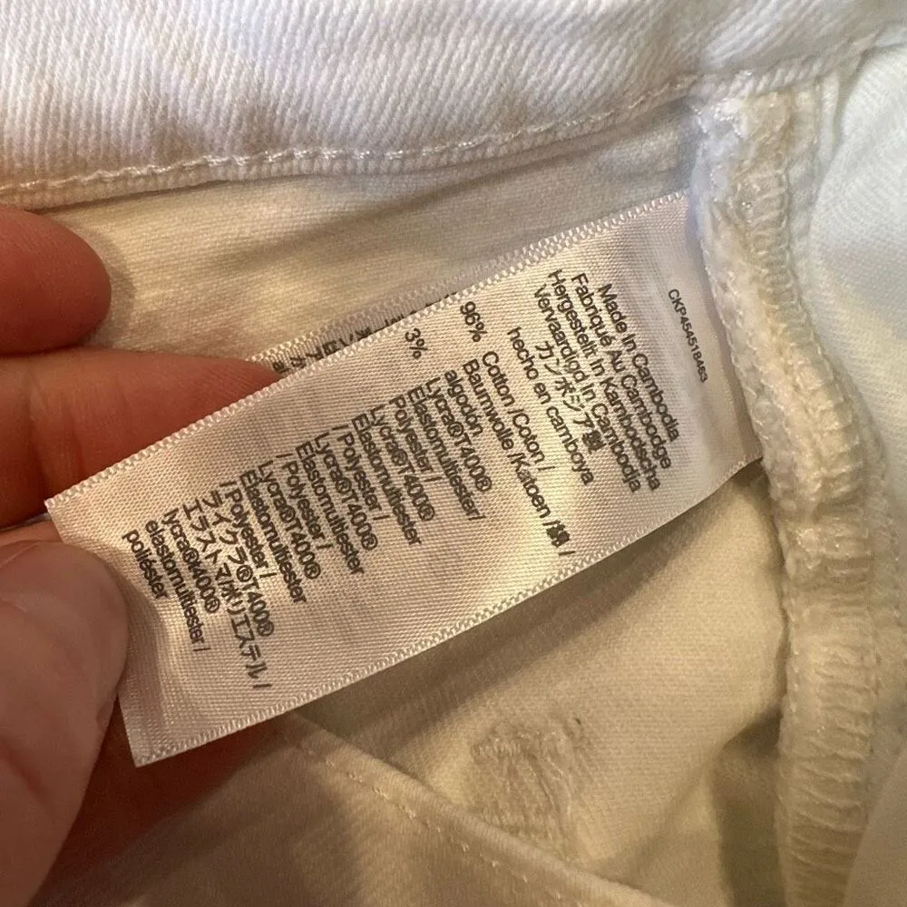 Madewell‎ The High-Rise Slim Boyjean Boyfriend Jeans in Tile White Size 27” - Image 12