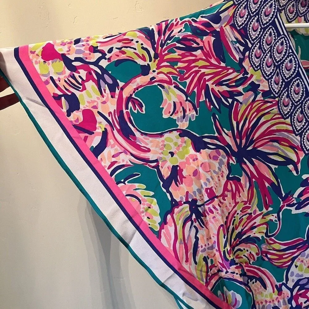 Lilly Pulitzer NWT Lettie Silk Caftan Top Safari Sighted XXS/XS Very Rare Find! - Image 4