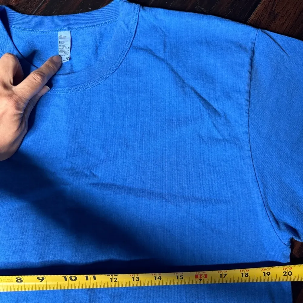 Tee shirt & drawstring waist shorts Los Angeles Apparel casual cotton unisex - Image 4