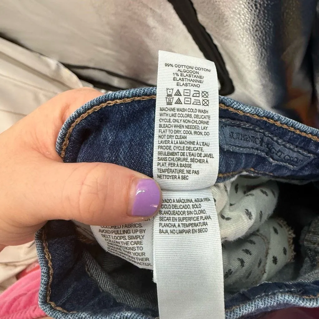 Lucky Brand Women’s 14/32 Authentic Straight Crop Jeans Lucky You Y2K 2000s - Image 8