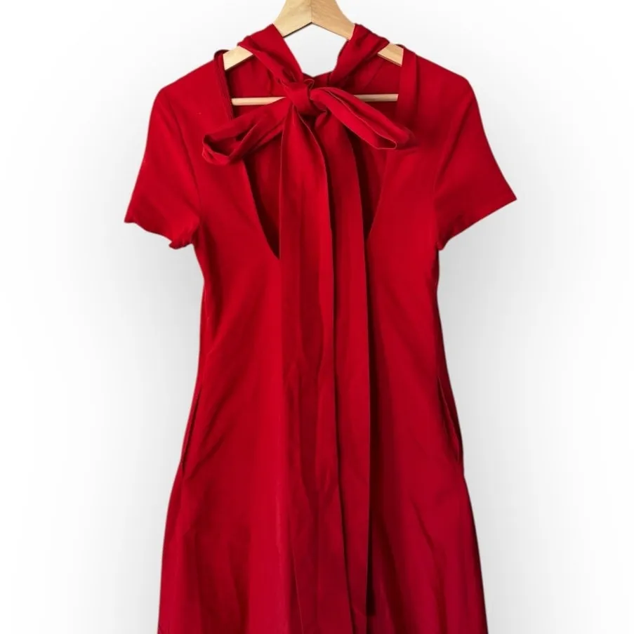 STAUD Ilana Back Bow Maxi Dress Size XS - Image 11